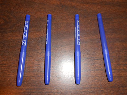 Modern Tip Surgical Skin Marker - Full Size - Non-sterile. Gentian Violet 4 Pens - Hospital Grade - Only Comes Off Skin with Rubbing Alcohol