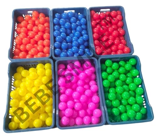 Image of 6 CM Pack of 240 Pcs from Direct Manufacturer of Soft Colorfull Plastic Balls and Multicolor Pool Pit Balls and Childrens to Identify The Colours