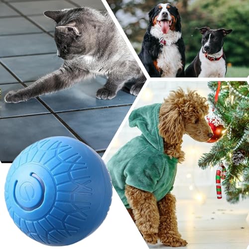 Tktouci Pelota Interactiva para Perros - Juguete Canino Automático Y Recargable con Sonido,Juguete Electrónico para Cachorros Pequeños Medianos Grandes,para Ejercicio Entrenamiento y - imagen 4