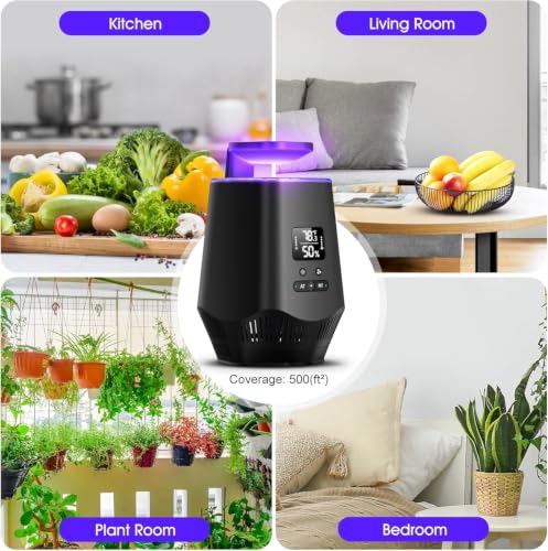 Image of Fruit Fly Traps for Indoors, Smart Fly Trap Indoor Bug Zapper Gnat Traps for House Indoor with Temperature and Humidity Sensor, 10PCS Sticky Boards Black 001