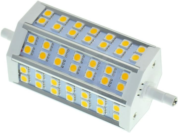 Sunshower LED Bulb Lamp Light R7S 10W 42 LEDs 5050 SMD 760-780lm 118mm 85-265V AC replacement for Halogen Flood Lamp, 110V 120V 220V Floodlight Replacement Lamp (Large, Warm White)