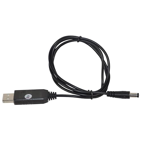 Miniatura 4 de HQRP Cable convertidor de módulo escalonado USB a CC de 9 V compatible con reproductor de DVD portátil, altavoz Bluetooth inalámbrico portátil,