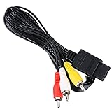 BUBUCAM 1.8M USB Male to 3 RCA Male Jack Splitter, TV Cable AV Video Audio Chinch for N64 SNES Super Gamecube NGC SFC