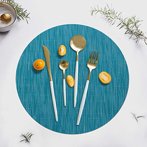 Tapetes redondos de PVC em formato de cunha para mesa redonda decorativa jogo de mesa para mesa de j