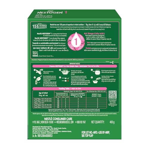Image of Nestogen 1 Infant Formula Up to 6 Months, Bag-in-Box Pack, 400g