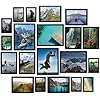 Fixwal Black Picture Frames, 10 Pack Collage Picture Frame Set For Wall Gallery Wall Frame Set, Hanging Or Tabletop Display Multi Sizes Photo Frames Including 8x10, 5x7, 4x6
