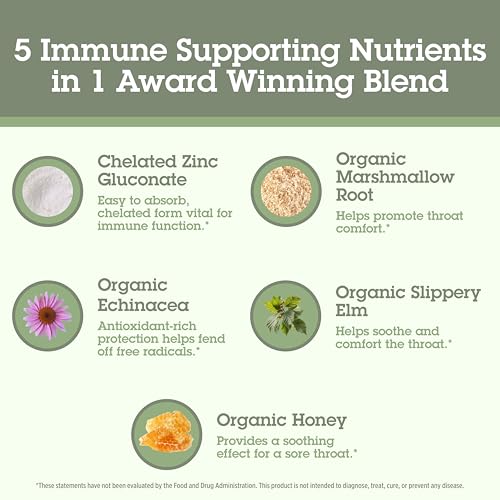 Quantum Health TheraZinc USDA Organic Blood Orange Zinc Lozenges For Adults and Kids, For Immune System Support, Individually Wrapped & Bagged, 18 Ct. - Image 5