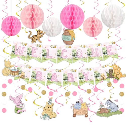 Fournitures de décoration de fête d'anniversaire bébé rose
