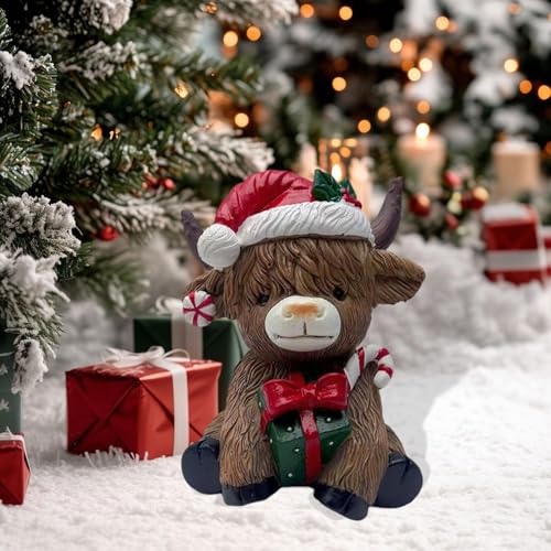 Figurine animale pour décoration rustique de salon de Noël - 8