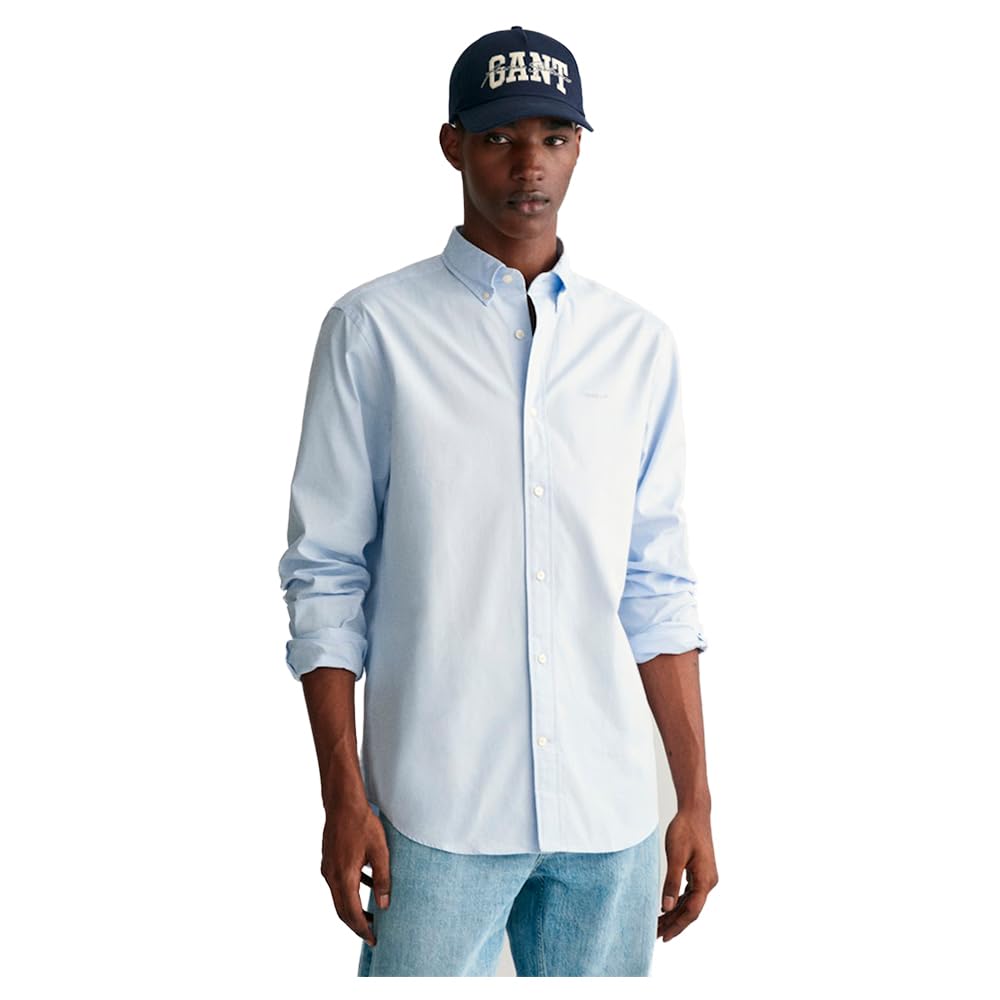 GANT Mens Oxford Shirt Light Pink Pale Blue XXL