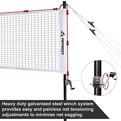 image for Patiassy Professional Badminton Set - Includes Portable Outdoor Badmin