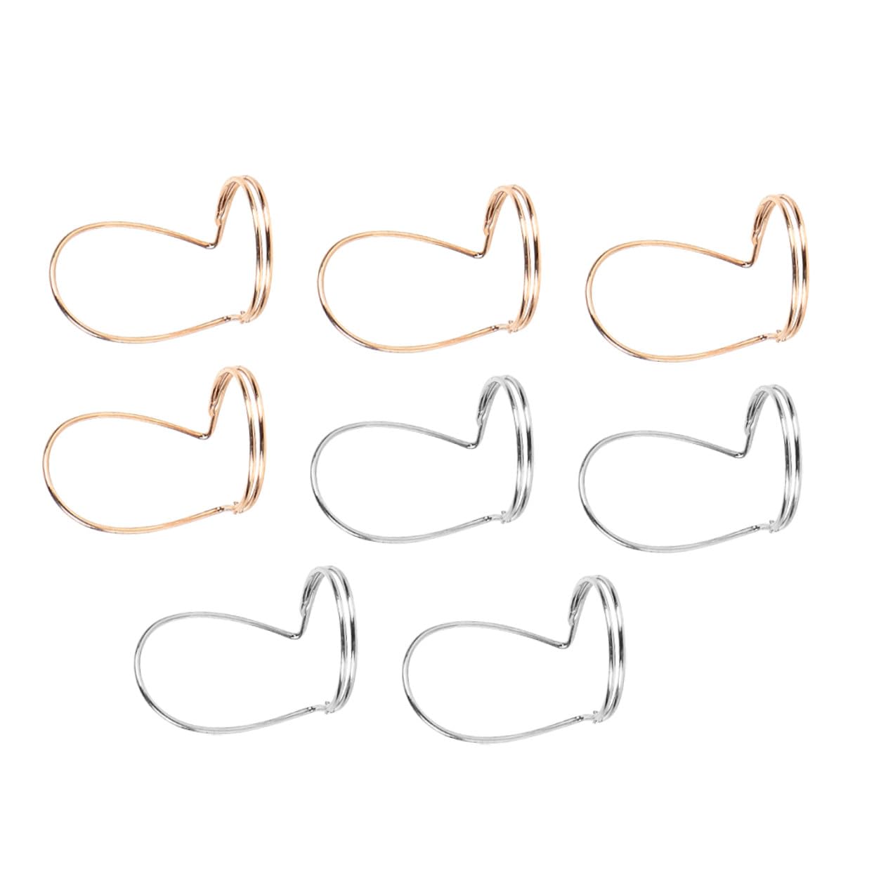 Médiators pour Guitare Folk en Métal 8 Pièces, Légers et Faciles à Ranger, Adaptés pour Doigt Index, Accessoires Pratiques pour Guitare Classique et Basse