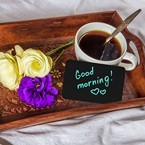 200Pcs Blank Business Card, Black Cardstock Learning Card, Note Card, Thanksgiving Day Message Gift Card (Black) #TOP4