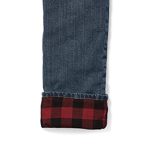 Eddie Bauer Men's H2Low Flex Flannel-Lined Jeans, Slate Blue, 34W X 32L #TOP3