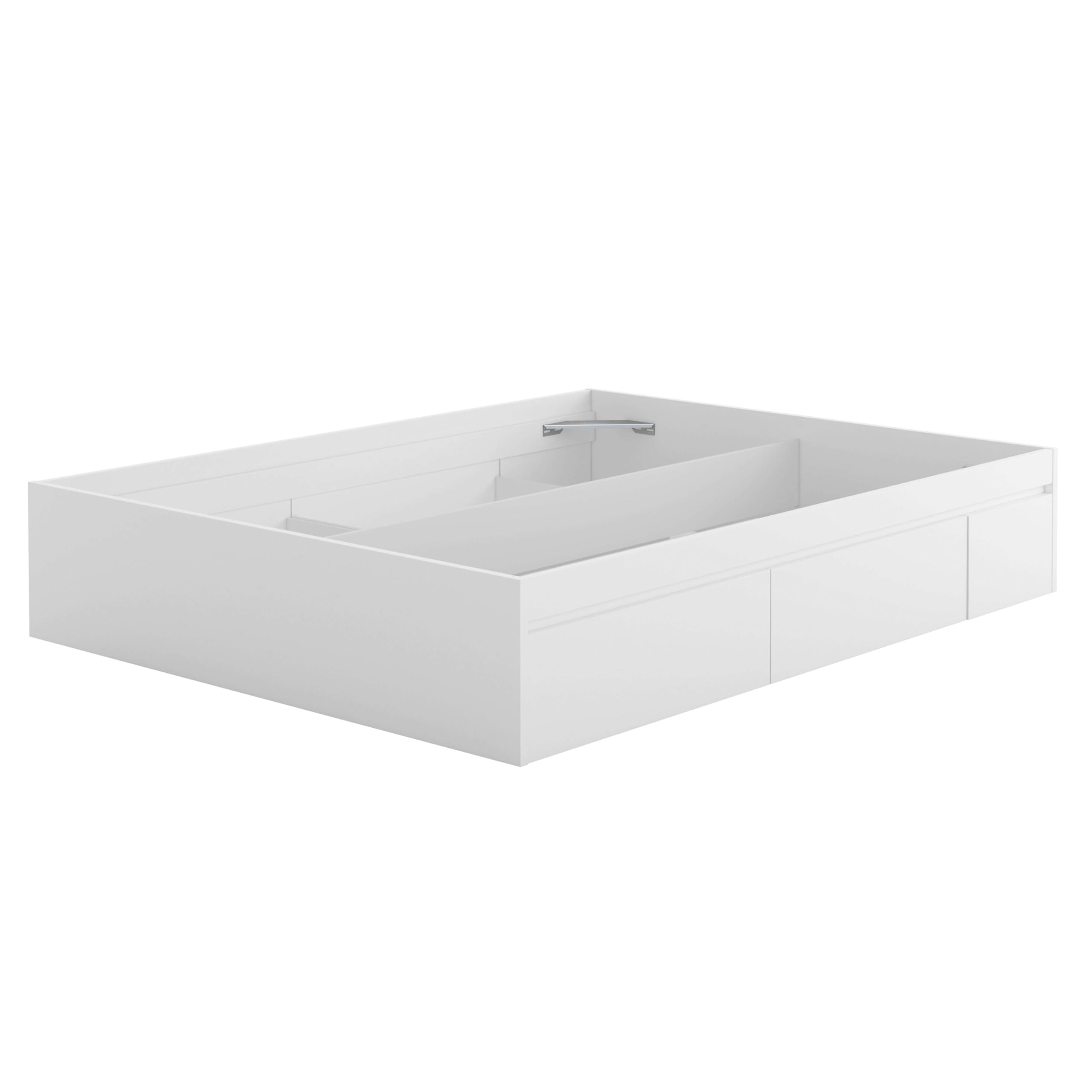 Miroytengo Cama de Matrimonio Honeymoon Dormitorio con 4 Cajones Estilo Contemporáneo en Color Blanco Artik 150x190 cm