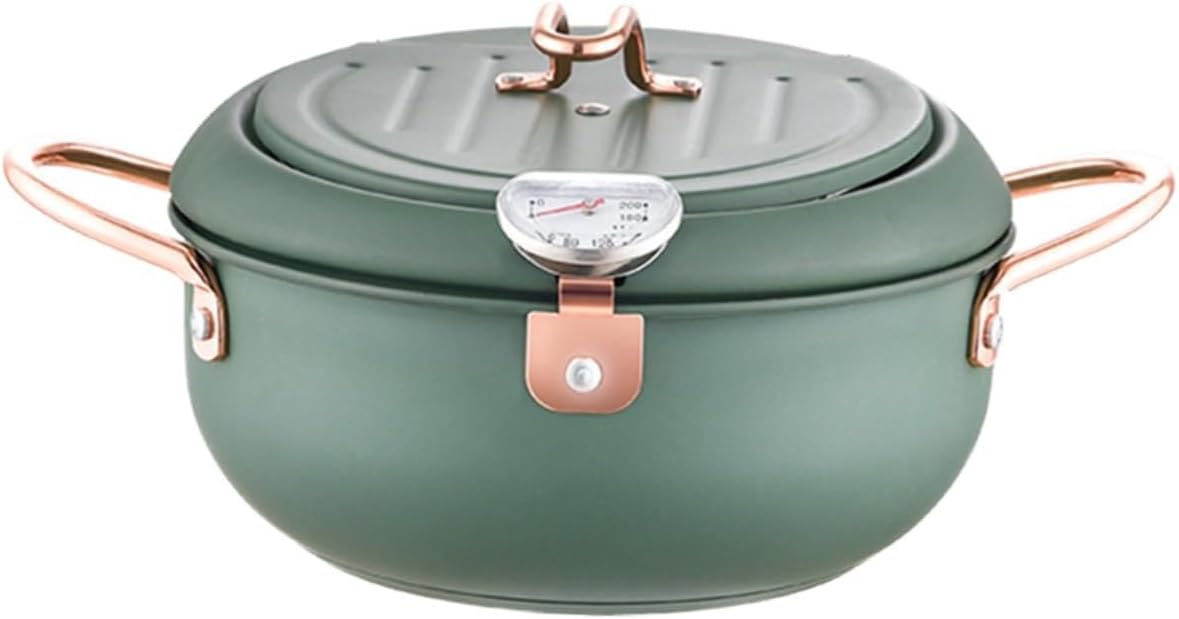 Stainless Steel Deep Fryer Frying Pot Nonstick Coating Steel Skillet Cooking Pan for Skillets