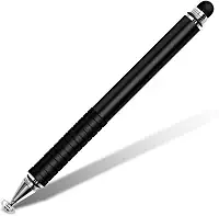 Caneta Stylus Caneta Universal Touch Screen Caneta Capacitância de Cabeça Dupla Caneta Capacitiva Durável Portátil para Telefone/Tablet Preto