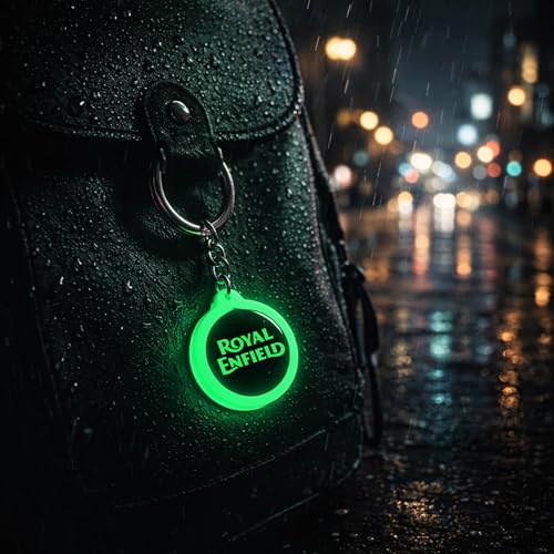 Image of Mi Glow Store Glow in Dark Keychain for Bike Men | Gift for Man | Bike Accessories | Charges in Light Glows in Dark | Key chain for Bike