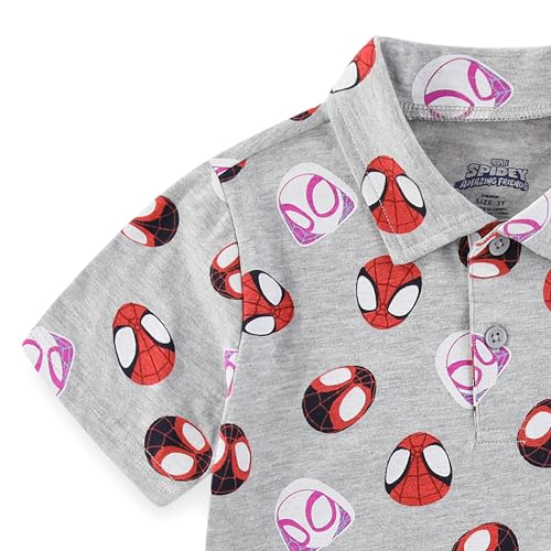 Marvel Spidey & His Amazing Friends Boys Short Sleeve Polo Shirt for Toddler and Big Kids3