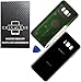 CELL4LESS Replacement Back Glass Cover Back Battery Door w/Pre-Installed Adhesive Samsung Galaxy S8 OEM - All Models G950 All Carriers- 2 Logo - OEM Replacement (Midnight Black)