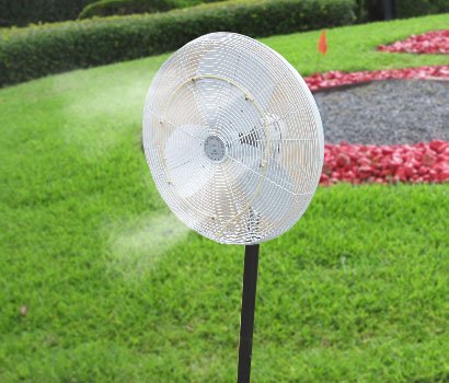 Image of Fan Mist Kit- Outdoor Cooling Fan Misting System- Do It Yourself Misting System- Made in USA with Brass /Stainless Steel Nozzles
