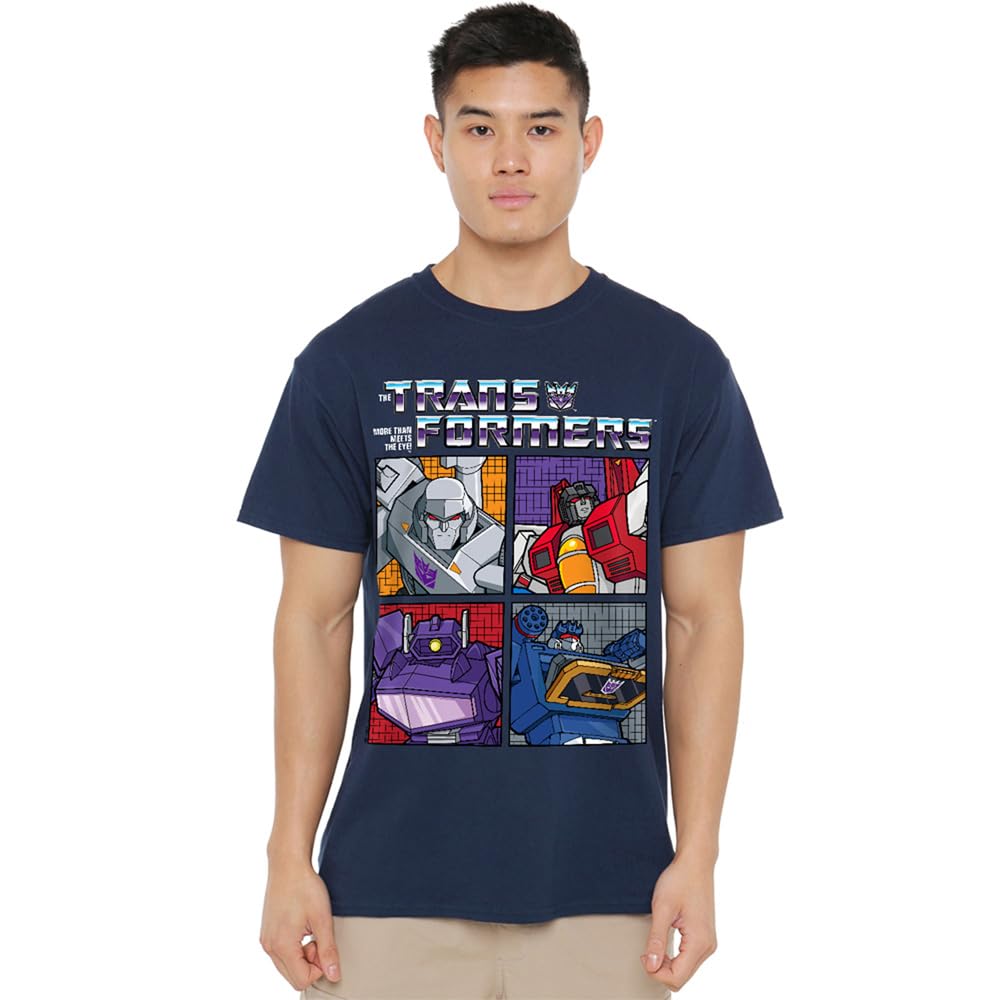 Hasbro Men's Blue Transformers Generations Retro Villainous Deceptic in Size M, Sports Direct