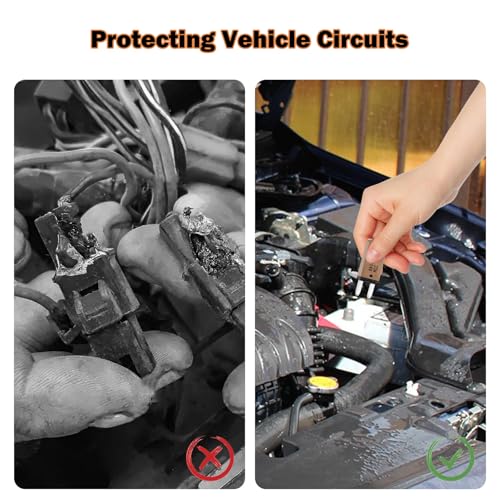 Fusible reiniciable 7.5A 14Vdc SHINEOFI de plástico y cobre niquelado para coche 5
