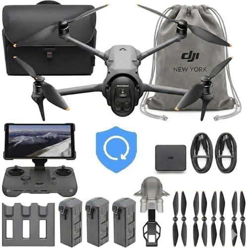 DJI Mavic 4 Pro 512GB Creator Combo with RC Pro 2, (Including 1-Year DJI NYC Care Plan) Flagship Tri-Camera Drone with 100MP 4/3 CMOS Hasselblad Camera, 51-Min Max Flight Time, Three Batteries, Charging Hub, Professional, Gray