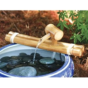 Bamboo Accents Japanese Water Fountain Versatile Indoor/Out