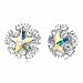 Produktbild Star Ohrstecker Ab Crystal Aurore Boreale 925 Sterling Silber Zirkonia Ohr Modeschmuck Zubehör für Frauen Mutter Damen Festliche Geschenke mit Geschenkbox -GUE04 Crystal