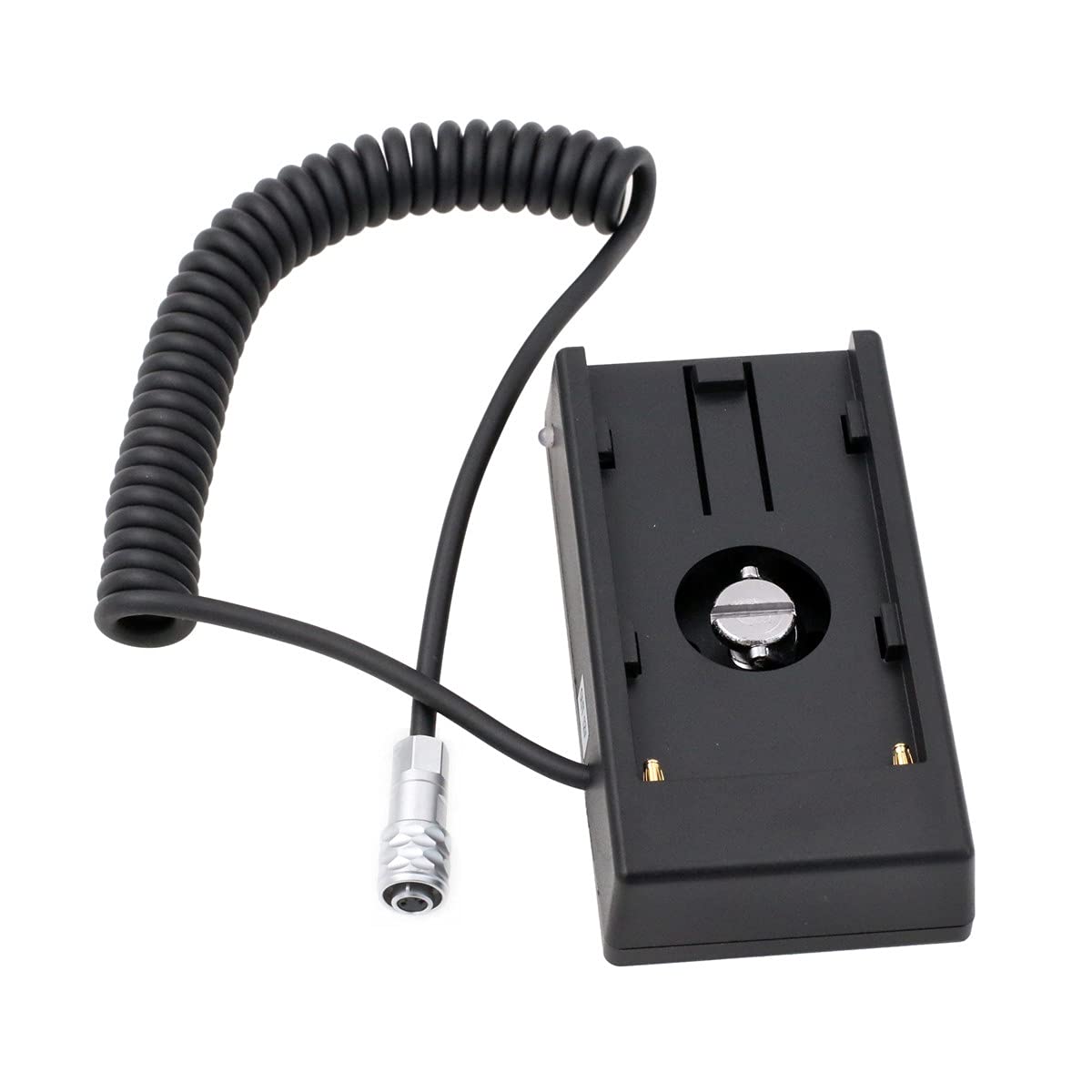 BMPCC 4K 6K 6K Pro 12V Power for Sony NP-F970 Battery Mount Plate to Blackmagic Pocket Cinema Camera Coiled Cable