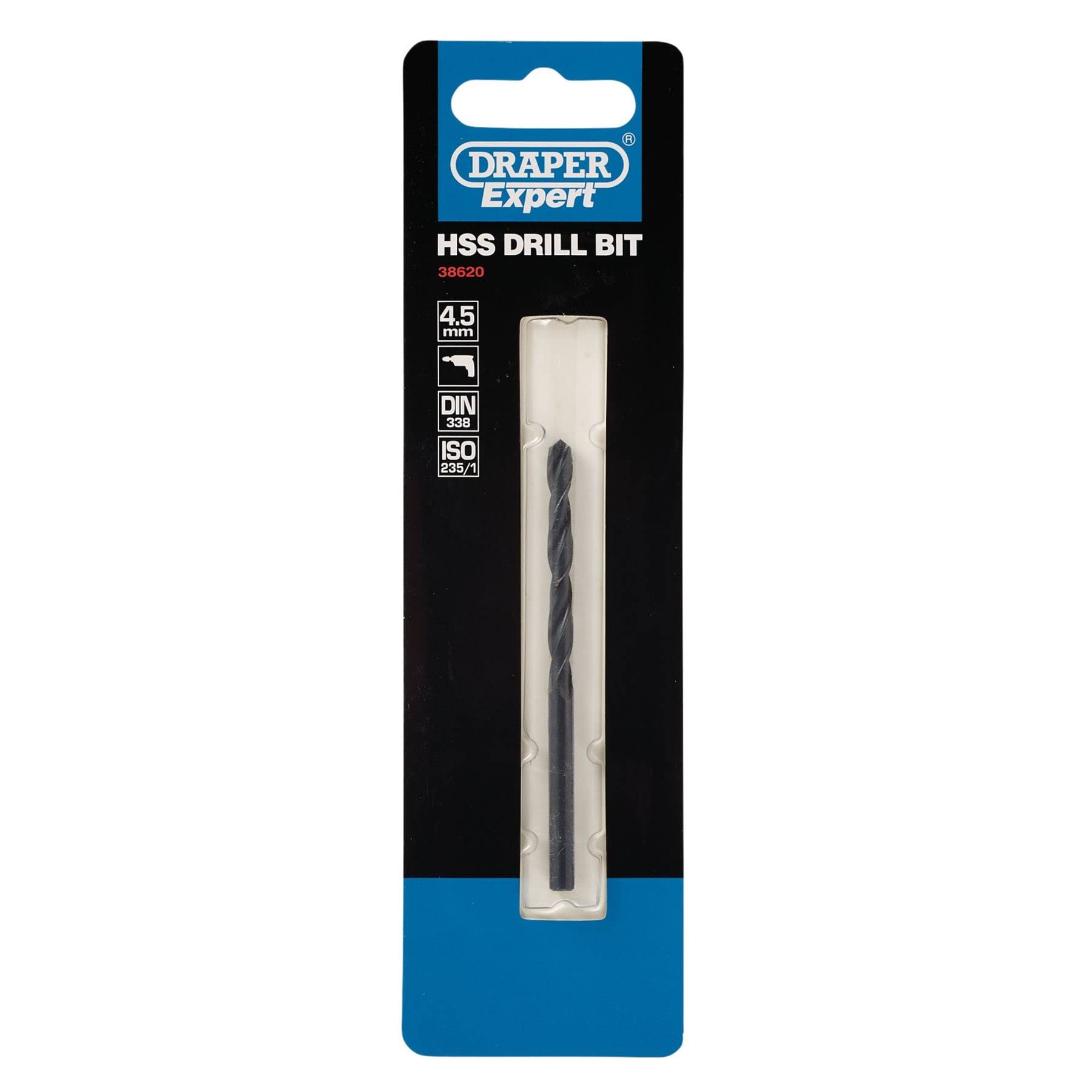 Draper Expert Hss Drill Bit, 4.5Mm