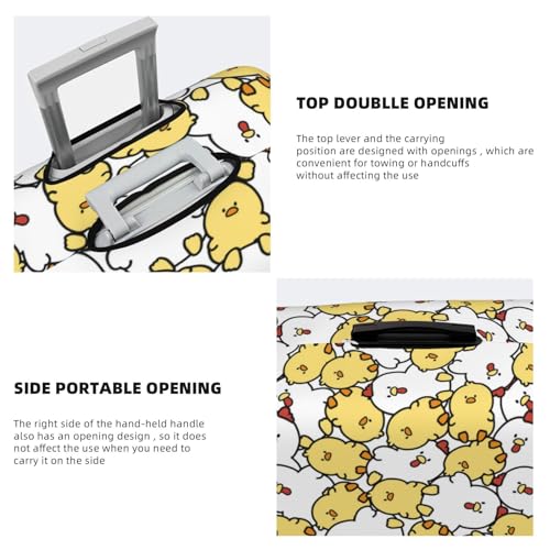 Luggage Cover Protector Suitcase Cover - Classic Cartoon Cute Chicken Soft Fashion Uitcase Cover for Luggage4