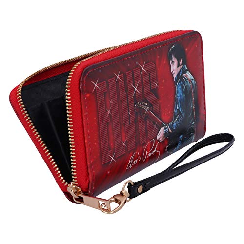Nemesis Now Elvis 68 Performance Red Womens Purse, Polyurethane, 19cm4