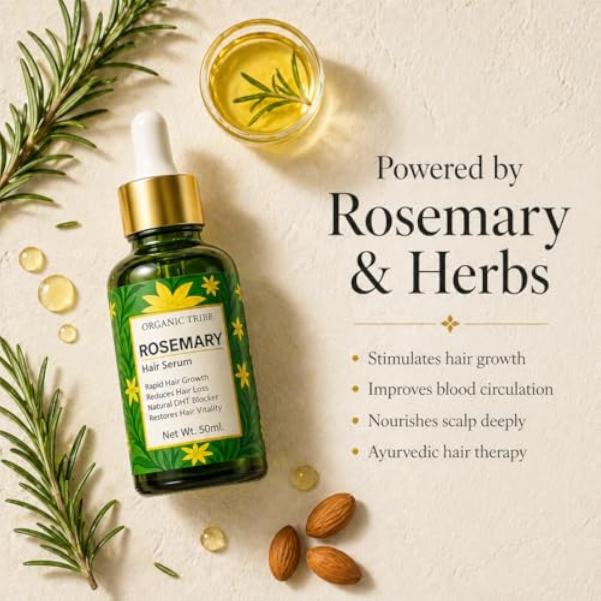 Authentic Rosemary Hair Growth Serum, 50ml