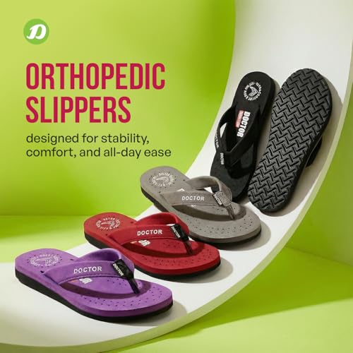 Image of DOCTOR EXTRA SOFT Women's Ortho Care Orthopaedic and Diabetic Feel Good Super Comfort Dr Sliders /Flip-flops /House Slippers [OR-D-16]