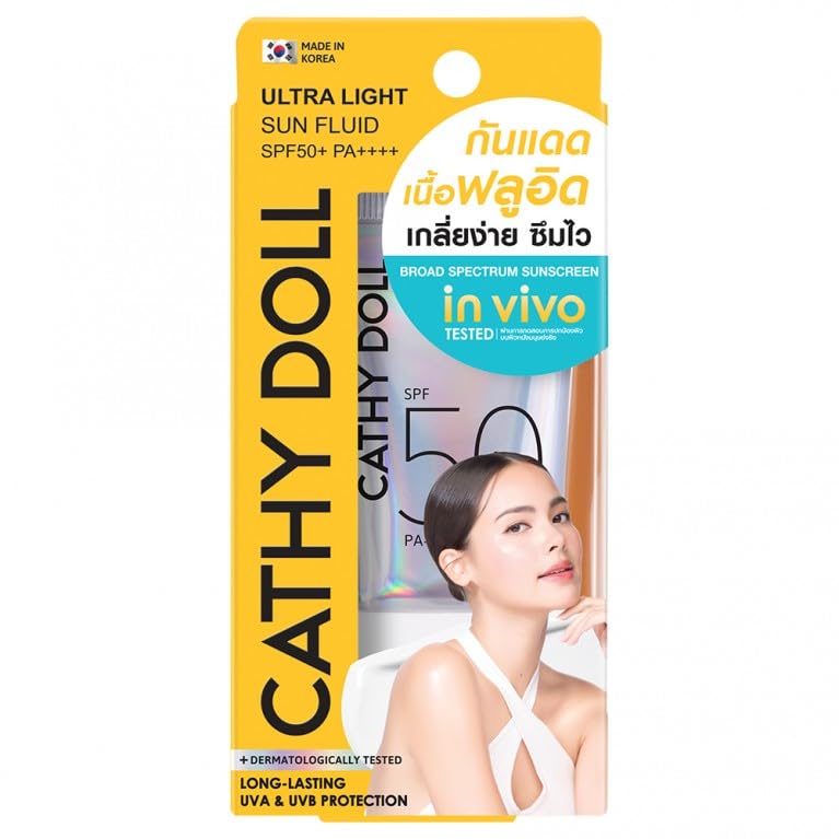Cathy Doll Ultra Light Sun Fluid SPF50+ PA++++ | Lightweight Non-Greasy Sunscreen for Face | Quick Absorbing with Aloe Vera | No White Cast | For Oily & Sensitive Skin – 15ml-image-23