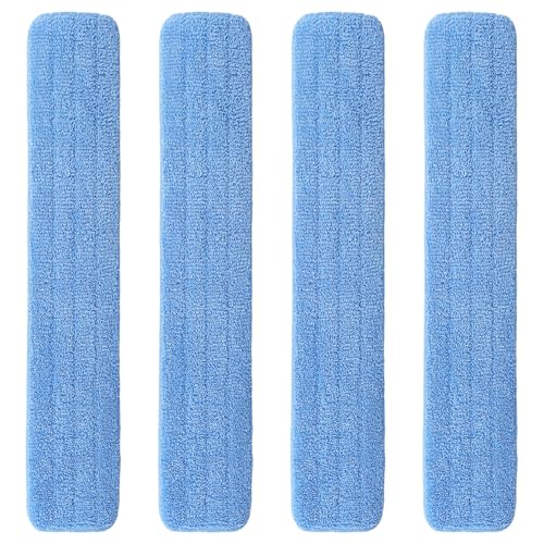 Image of 48 inch Microfiber Pad for Rubbermaid Commercial 48 Inch Mop Head - 4 Pack Replacement Wet & Dry Commercial Reusable Cleaning Mop Refills Fit for Any Microfiber Flat Mop System 48 inch
