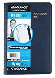 AT-A-GLANCE Daily Appointment Book 2015, Wirebound, 4.88 x 8 Inch Page Size, Blue (70-800-20)