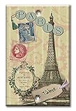 Art Plates - One Gang Blank Switch Plate Cover - Paris Je T'aime - (Made in USA)