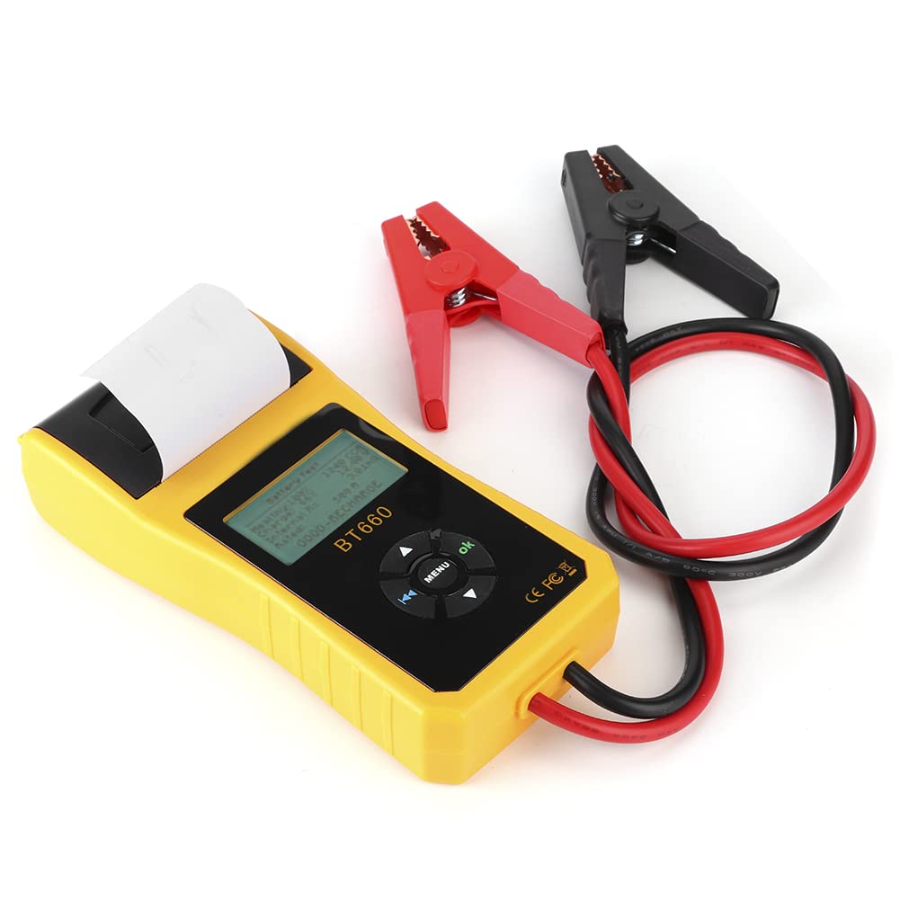 Comprobador de sistemas de batería BT660 Comprobador de conductividad avanzada para baterías de coche de plomo-ácido 12 V (admite chino, inglés, japonés)