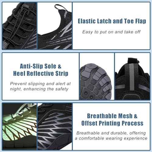 Hike Barefoot Shoes for Women & Men, Pro Hiking & Walking Shoes with Wide Toe Box, Non-Slip, Lightweight & Breathable4