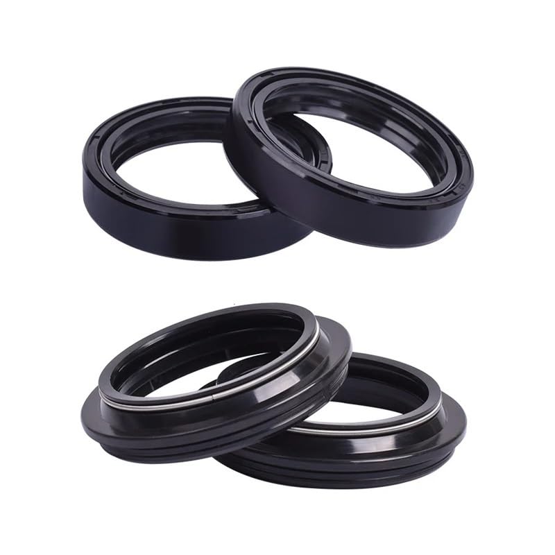 43x54x11 Paraolio forcella anteriore Parapolvere DR250 1990-1996 DR-Z250 2001-2012 DR350 1990-2000 GSX-R600 2004-2005 DL650 V-STROM(2pcs seal 2pcs cover)