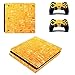 Produktbild DOTBUY PS4 Slim Skin Aufkleber Sticker Design Folie schützende Haut Schale für Sony Playstation 4 Slim Konsole und 2 Dualshock Controller (Orange Maze)