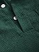 ZAFUL Men's Corduroy Shirts Solid Color 2025 Fall Half Button Long Sleeves Casual Work Collared Shirt with Pocket(Deep Green,X-Large)