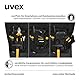Uvex echor Arbeitsshorts - Kurze Arbeitshose - Herren-Cargohose - Stretch-Bund, Abriebfest & viel Stauraum - Schwarz - Gr. 56