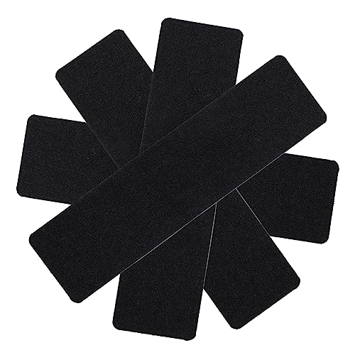 NUOBESTY Lot de 4 Tapis d'Escalier Antidérapants en Polyester Sécurisés et Confortables pour Marches en Faciles à Installer Nettoyer pour Intérieur