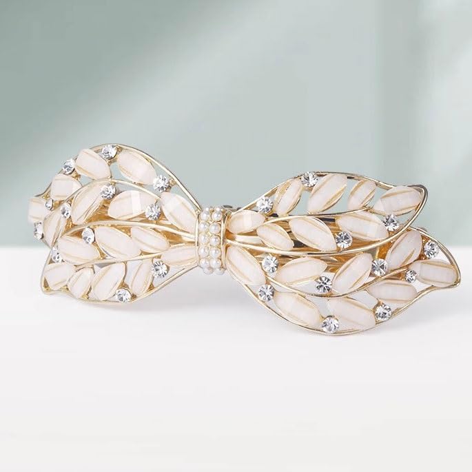 Pince à cheveux strass JFDBGU avec ressort pour femme - 5