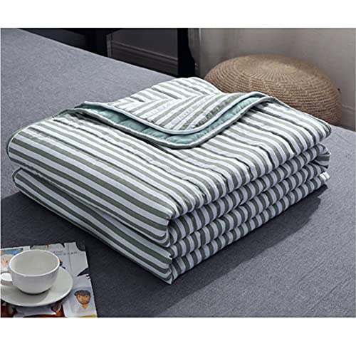 Couette d'été lavée en polyester RWRAPS kaki pour lit double douce - 3