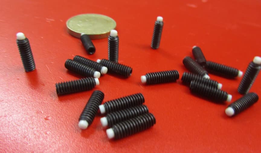 Black Oxide Steel Nylon Tip Set Screw 8-32 x .500